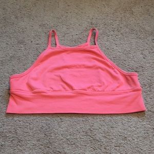 Pink cropped tank